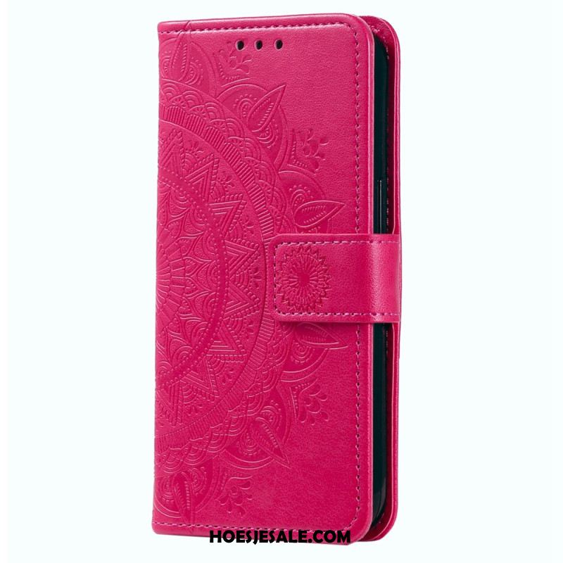 Bescherming Hoesje Xiaomi Redmi Note 13 Pro Plus 5g Mandala Zon Met Riem