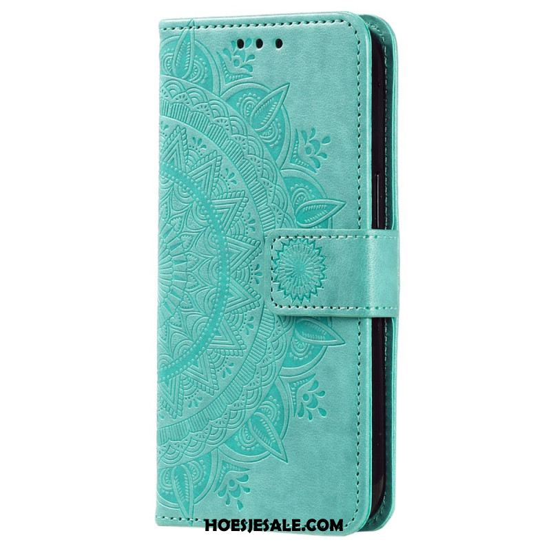 Bescherming Hoesje Xiaomi Redmi Note 13 Pro Plus 5g Mandala Zon Met Riem