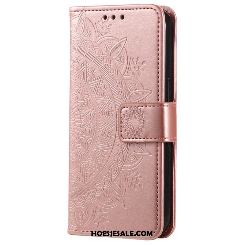 Bescherming Hoesje Xiaomi Redmi Note 13 Pro Plus 5g Mandala Zon Met Riem