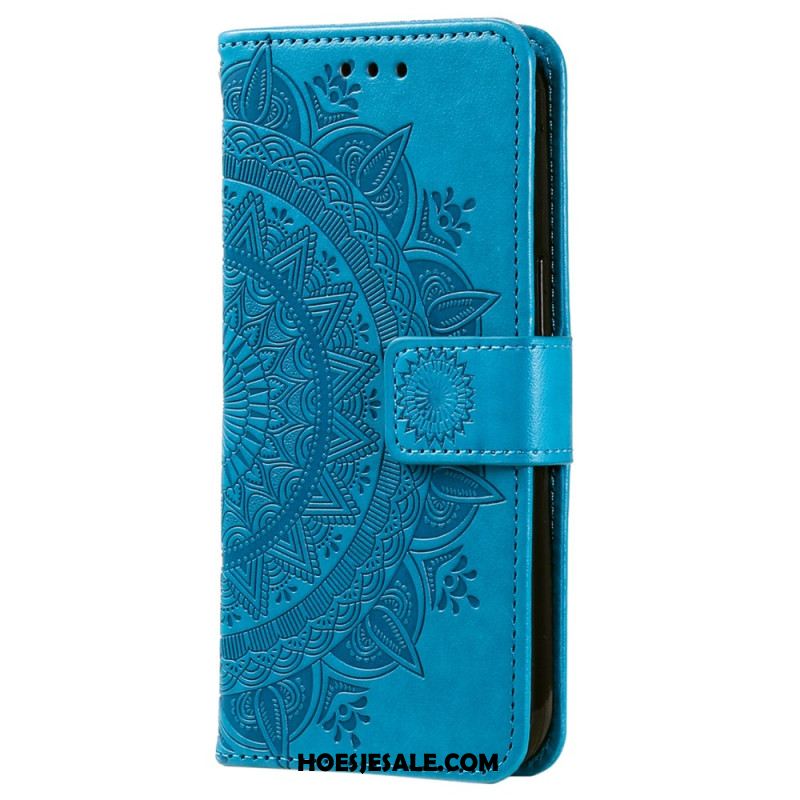 Bescherming Hoesje Xiaomi Redmi Note 13 Pro Plus 5g Mandala Zon Met Riem