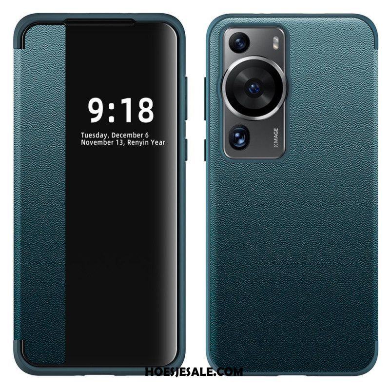 Bescherming Hoesje voor Huawei P60 Pro Imitatieleer