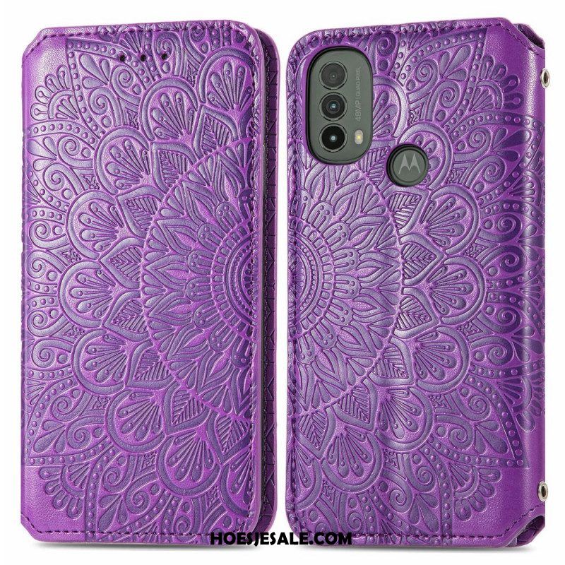 Bescherming Hoesje voor Moto E40 / E30 / E20 Folio-hoesje Mandala