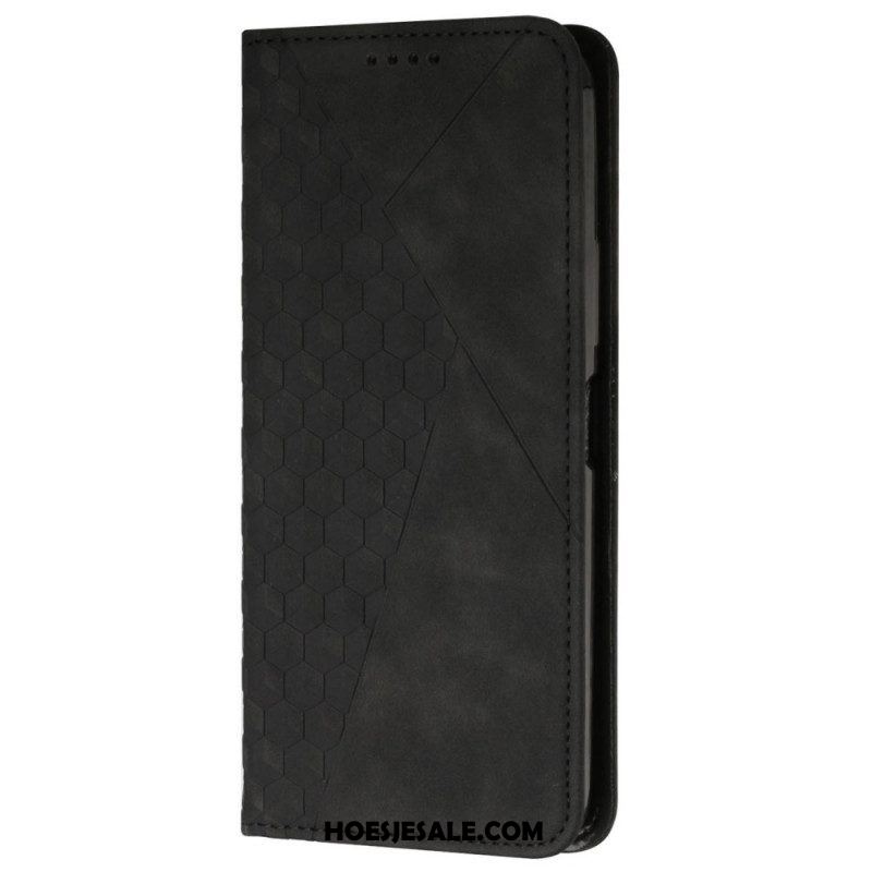 Bescherming Hoesje voor Oppo Find X5 Folio-hoesje Patroon Van Imitatieleer