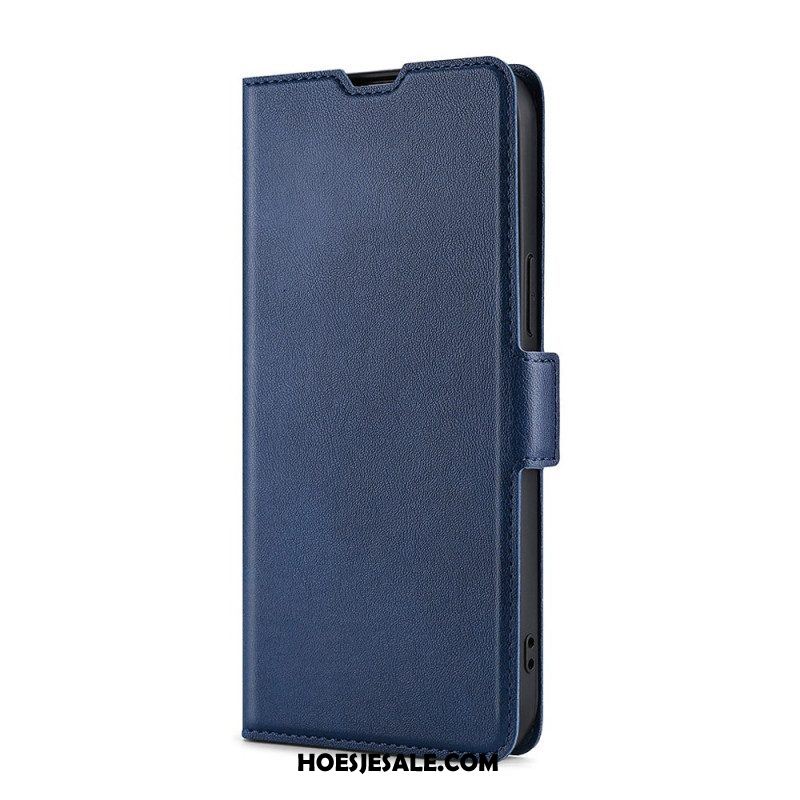 Bescherming Hoesje voor Oppo Find X5 Pro Folio-hoesje Leer-effect