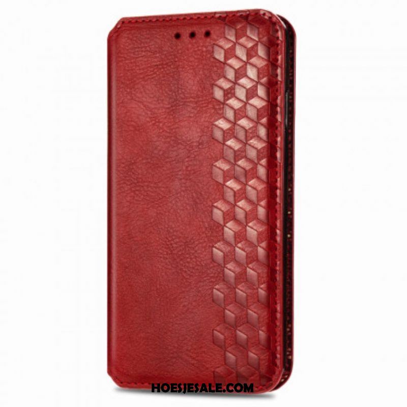 Bescherming Hoesje voor Samsung Galaxy A42 5G Folio-hoesje Leereffect Diamanttextuur