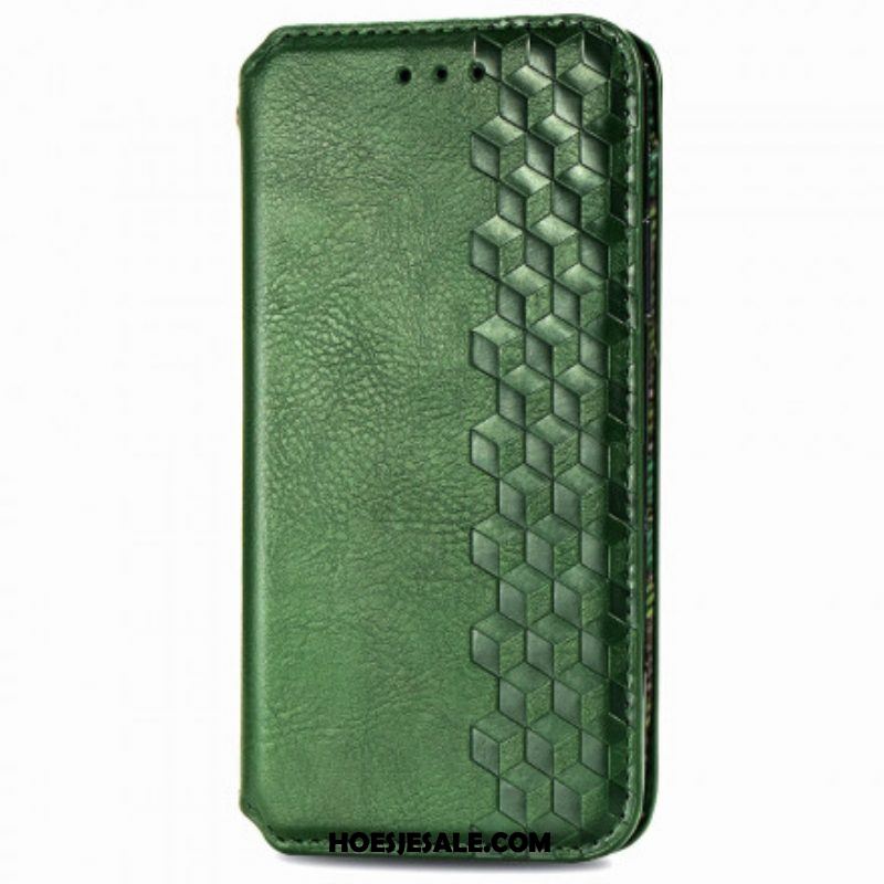 Bescherming Hoesje voor Samsung Galaxy A42 5G Folio-hoesje Leereffect Diamanttextuur