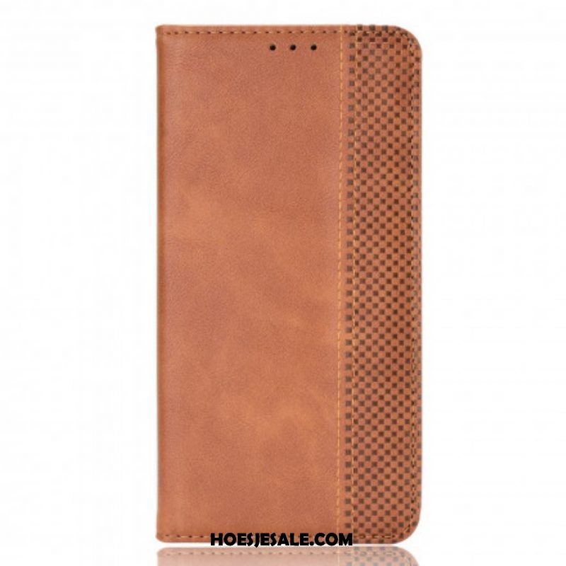 Bescherming Hoesje voor Samsung Galaxy A52 4G / A52 5G / A52s 5G Folio-hoesje Gestileerd Vintage Leereffect