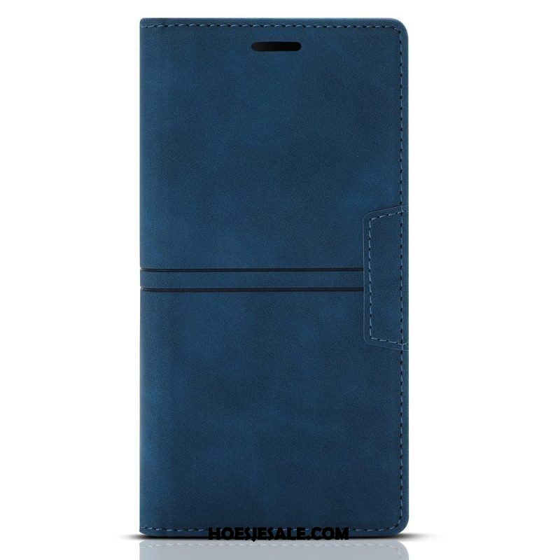 Bescherming Hoesje voor Samsung Galaxy A54 5G Folio-hoesje Stijl Lederen Couture