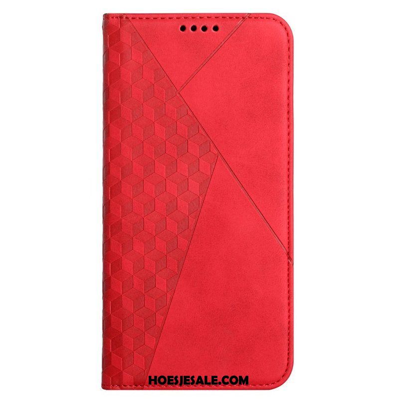 Bescherming Hoesje voor Samsung Galaxy M12 / A12 Folio-hoesje Geo Leereffect