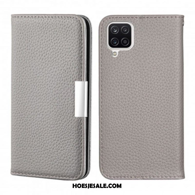 Bescherming Hoesje voor Samsung Galaxy M12 / A12 Folio-hoesje Imitatieleer Litchi Ultra Chic