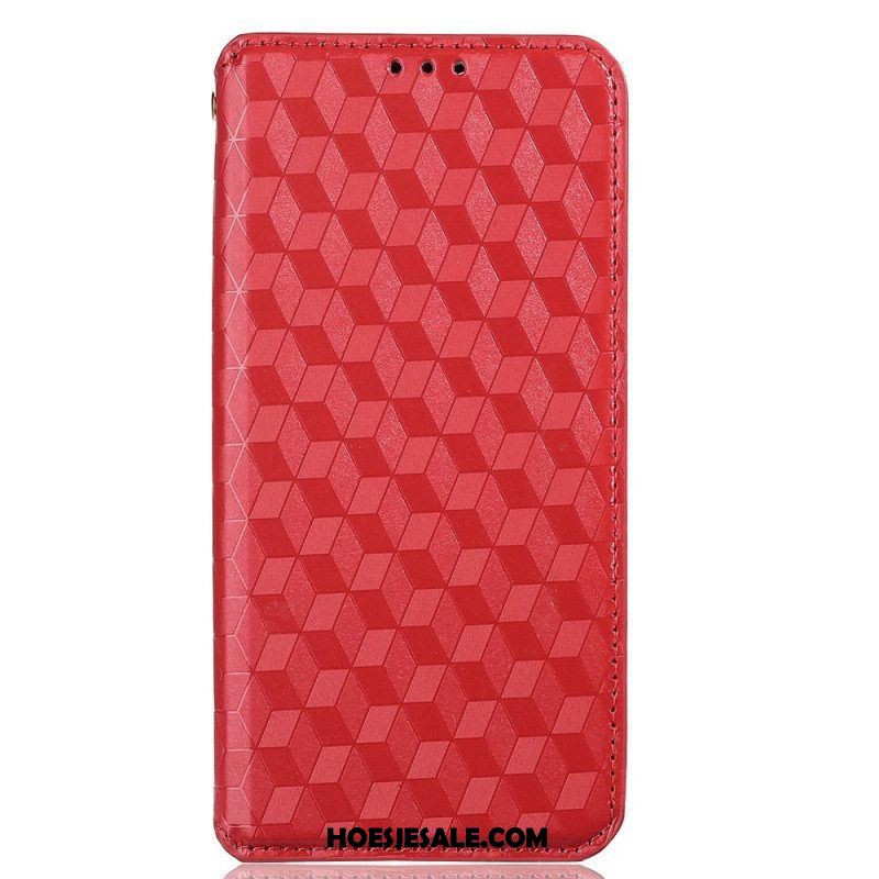 Bescherming Hoesje voor Samsung Galaxy M13 Folio-hoesje 3d Kubussen