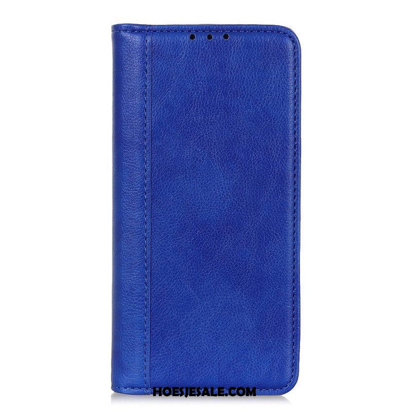 Bescherming Hoesje voor Samsung Galaxy M32 Folio-hoesje Elegantie Split Litchi Leer