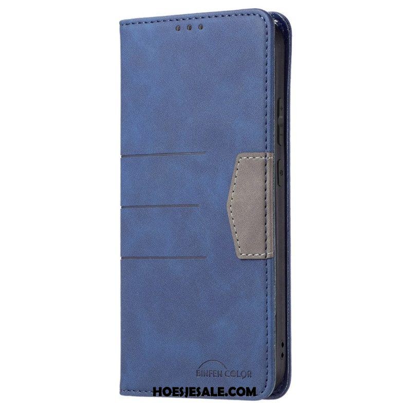 Bescherming Hoesje voor Samsung Galaxy M53 5G Folio-hoesje Binfen-kleur