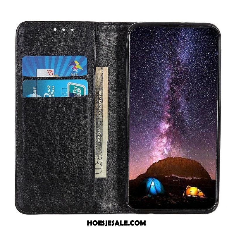 Bescherming Hoesje voor Samsung Galaxy M53 5G Folio-hoesje Leer Textuur