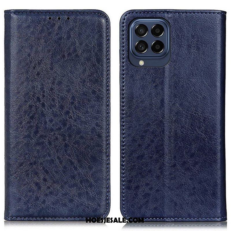 Bescherming Hoesje voor Samsung Galaxy M53 5G Folio-hoesje Leer Textuur