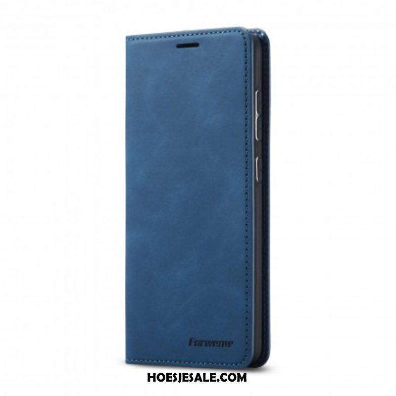 Bescherming Hoesje voor Samsung Galaxy S21 5G Folio-hoesje Forwenw Ledereffect