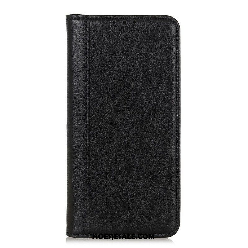 Bescherming Hoesje voor Samsung Galaxy S21 FE Folio-hoesje Elegantie Split Litchi Leer