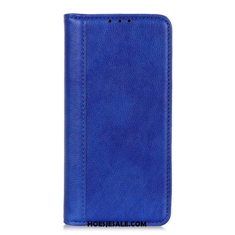 Bescherming Hoesje voor Samsung Galaxy S21 FE Folio-hoesje Elegantie Split Litchi Leer