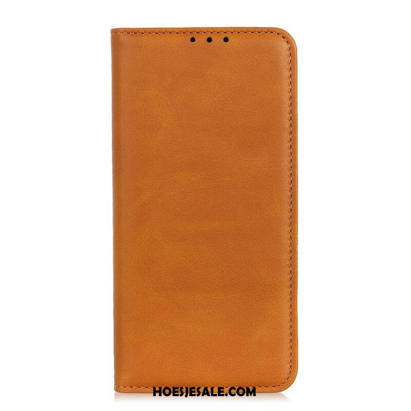 Bescherming Hoesje voor Samsung Galaxy S21 FE Folio-hoesje Gespleten Leer