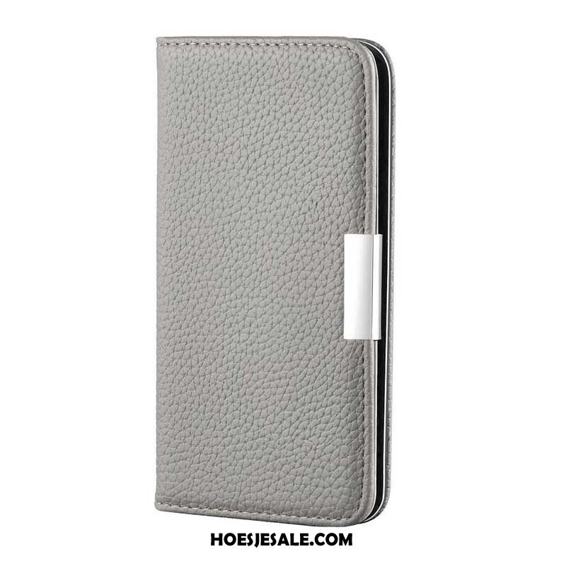 Bescherming Hoesje voor Samsung Galaxy S21 FE Folio-hoesje Imitatieleer Litchi Ultra Chic