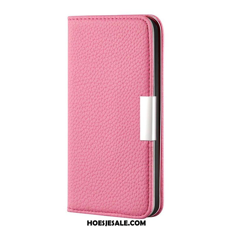 Bescherming Hoesje voor Samsung Galaxy S21 FE Folio-hoesje Imitatieleer Litchi Ultra Chic