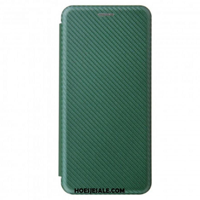 Bescherming Hoesje voor Samsung Galaxy S21 Ultra 5G Folio-hoesje Koolstofvezel