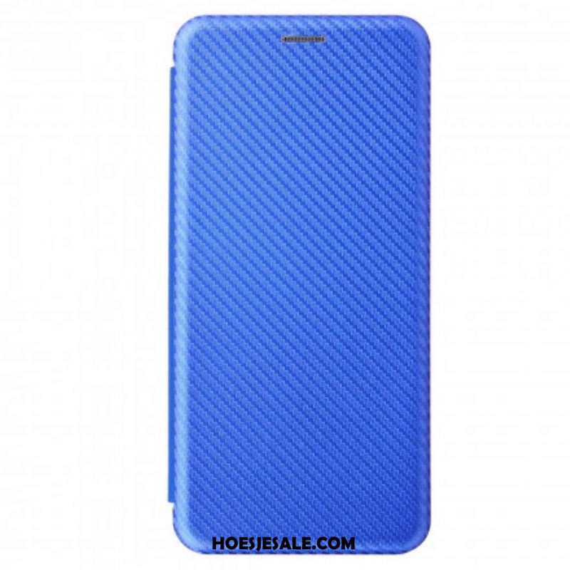 Bescherming Hoesje voor Samsung Galaxy S21 Ultra 5G Folio-hoesje Koolstofvezel