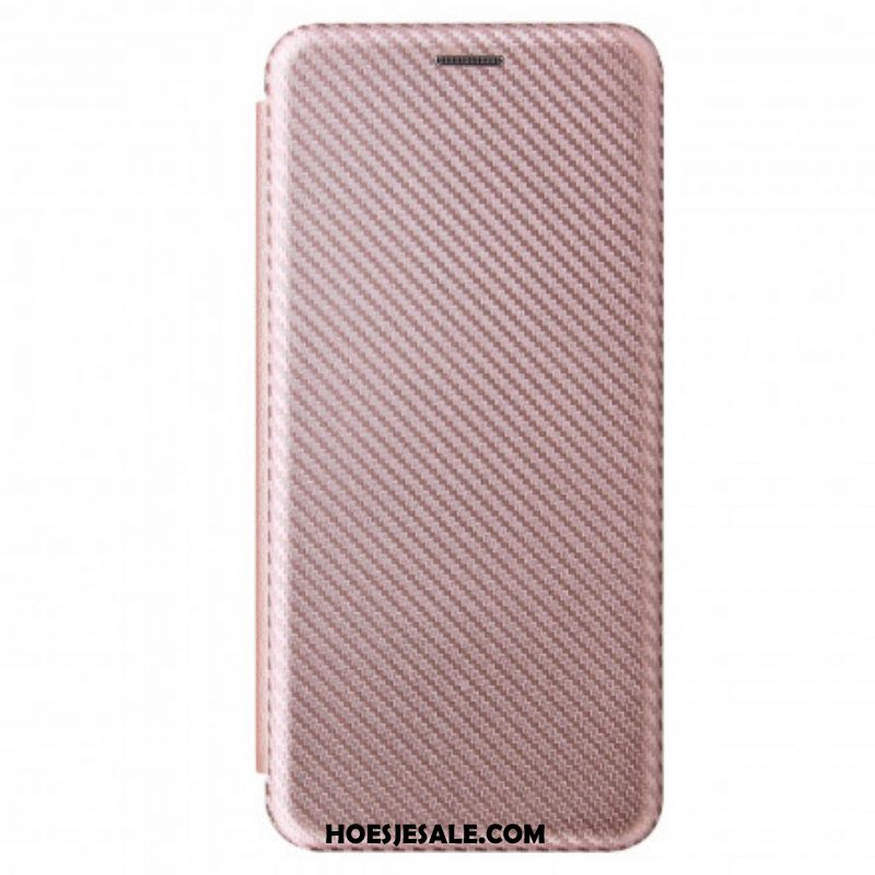 Bescherming Hoesje voor Samsung Galaxy S21 Ultra 5G Folio-hoesje Koolstofvezel