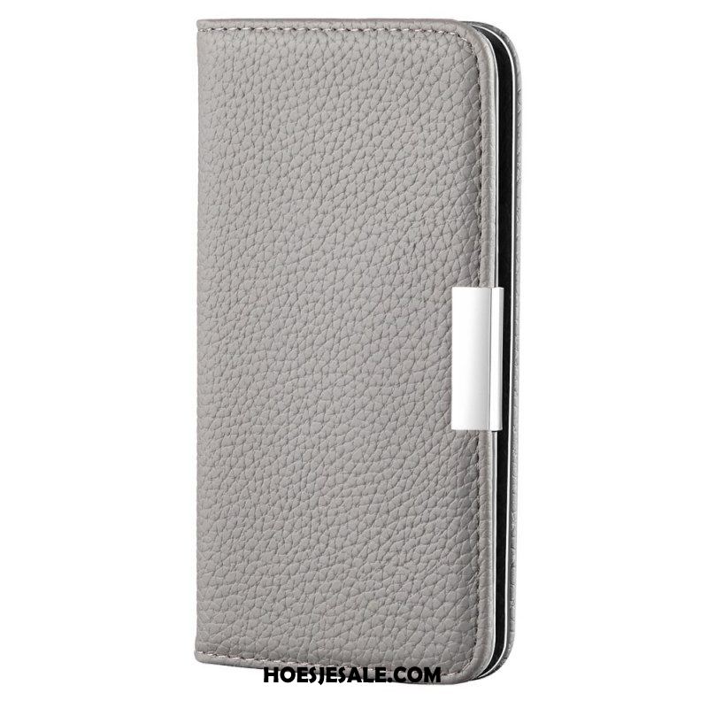 Bescherming Hoesje voor Samsung Galaxy S22 5G Folio-hoesje Imitatieleer Litchi Ultra Chic