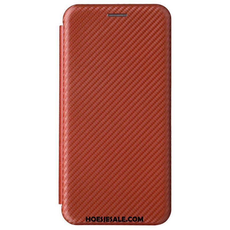 Bescherming Hoesje voor Samsung Galaxy S22 5G Folio-hoesje Koolstofvezel