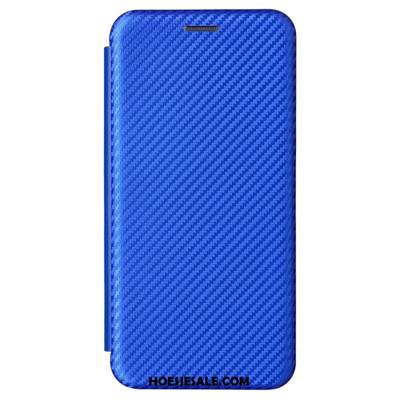 Bescherming Hoesje voor Samsung Galaxy S22 5G Folio-hoesje Koolstofvezel