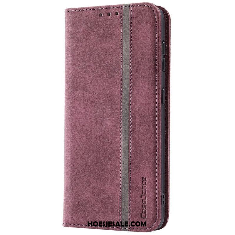 Bescherming Hoesje voor Samsung Galaxy S22 5G Folio-hoesje Kunstleer Casedance