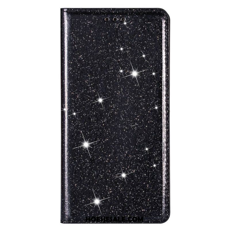 Bescherming Hoesje voor Samsung Galaxy S23 5G Folio-hoesje Paillettenstijl