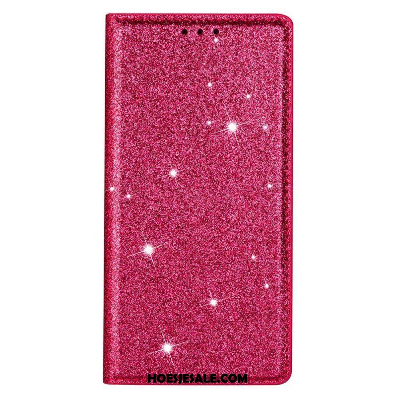 Bescherming Hoesje voor Samsung Galaxy S23 5G Folio-hoesje Paillettenstijl