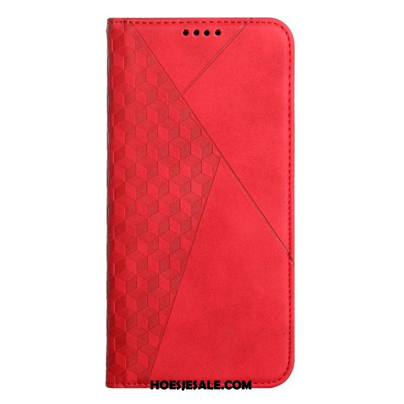 Bescherming Hoesje voor Samsung Galaxy S23 5G Folio-hoesje Stijl Leer 3d-patroon