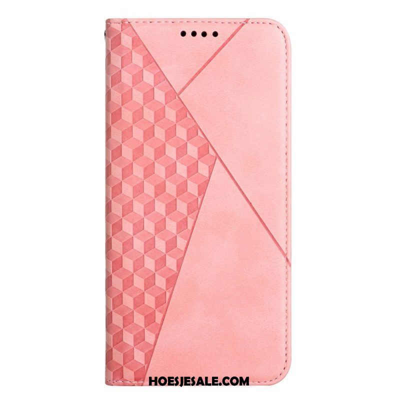 Bescherming Hoesje voor Samsung Galaxy S23 5G Folio-hoesje Stijl Leer 3d-patroon