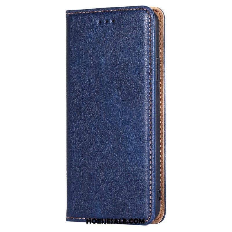 Bescherming Hoesje voor Samsung Galaxy S23 Plus 5G Folio-hoesje Kunstleer Stiksels