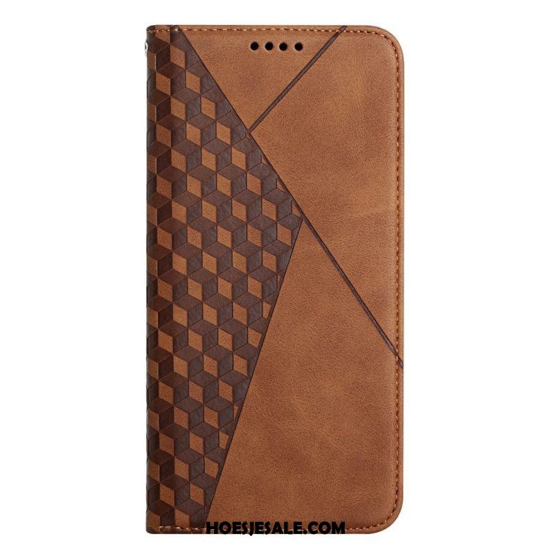 Bescherming Hoesje voor Samsung Galaxy S23 Plus 5G Folio-hoesje Stijl Leer 3d-patroon