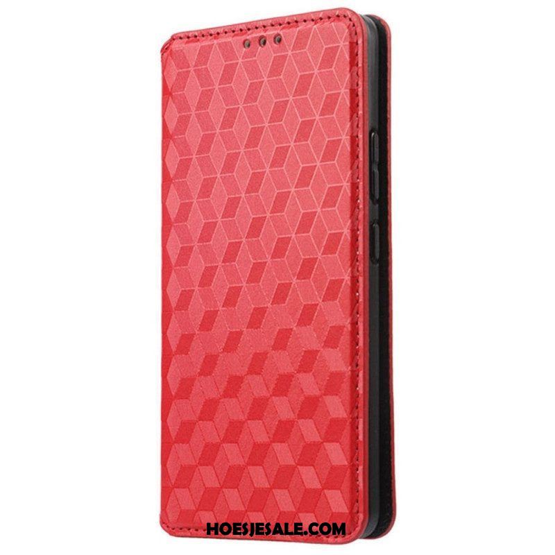 Bescherming Hoesje voor Samsung Galaxy S23 Ultra 5G Folio-hoesje 3d Patroon