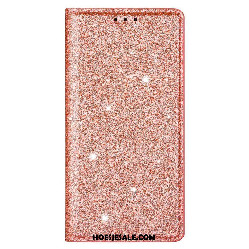 Bescherming Hoesje voor Samsung Galaxy S23 Ultra 5G Folio-hoesje Paillettenstijl