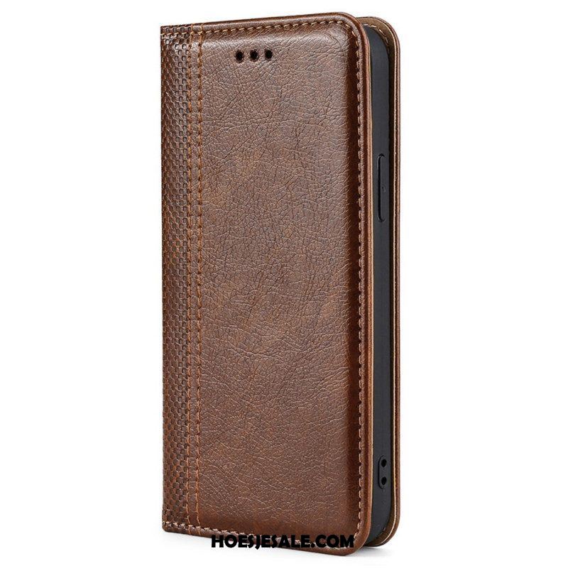 Bescherming Hoesje voor Samsung Galaxy S23 Ultra 5G Folio-hoesje Vintage-stijl