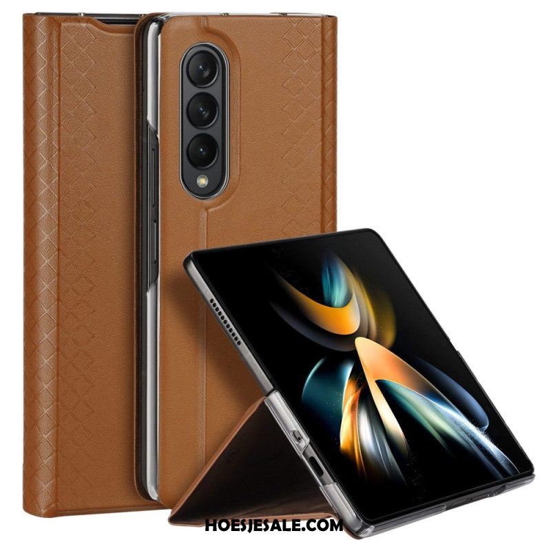 Bescherming Hoesje voor Samsung Galaxy Z Fold 4 Folio-hoesje Dux Ducis Bril-serie