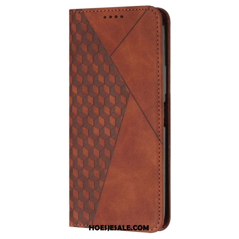 Bescherming Hoesje voor Xiaomi 13 Folio-hoesje Stijl Leer 3d-patroon