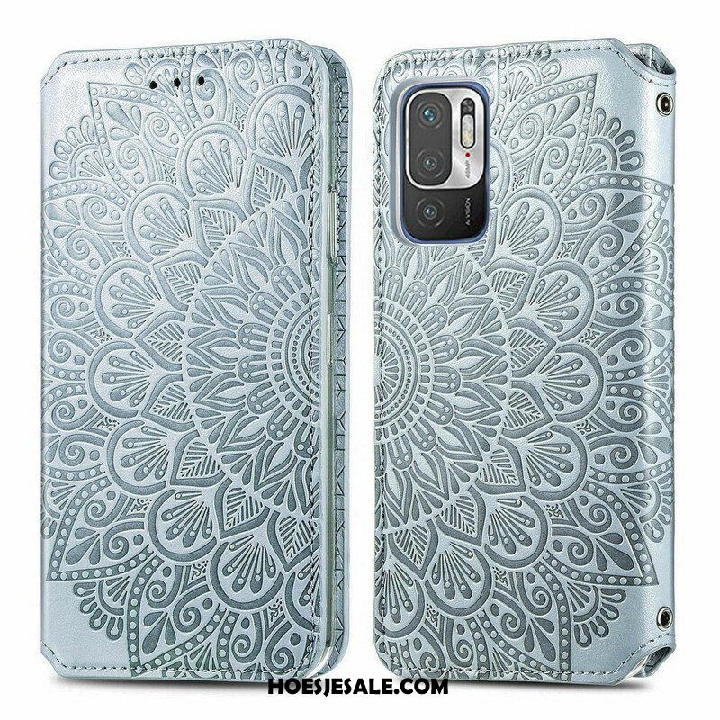 Bescherming Hoesje voor Xiaomi Redmi Note 10 5G Folio-hoesje Mandala