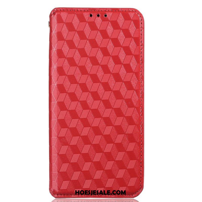 Bescherming Hoesje voor Xiaomi Redmi Note 11 Pro / 11 Pro 5G Folio-hoesje 3d Diamant Leereffect