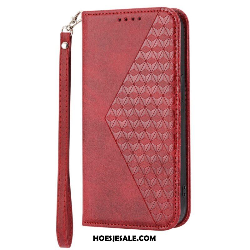 Bescherming Hoesje voor Xiaomi Redmi Note 12 5G Folio-hoesje Stijl Leer 3d-patroon