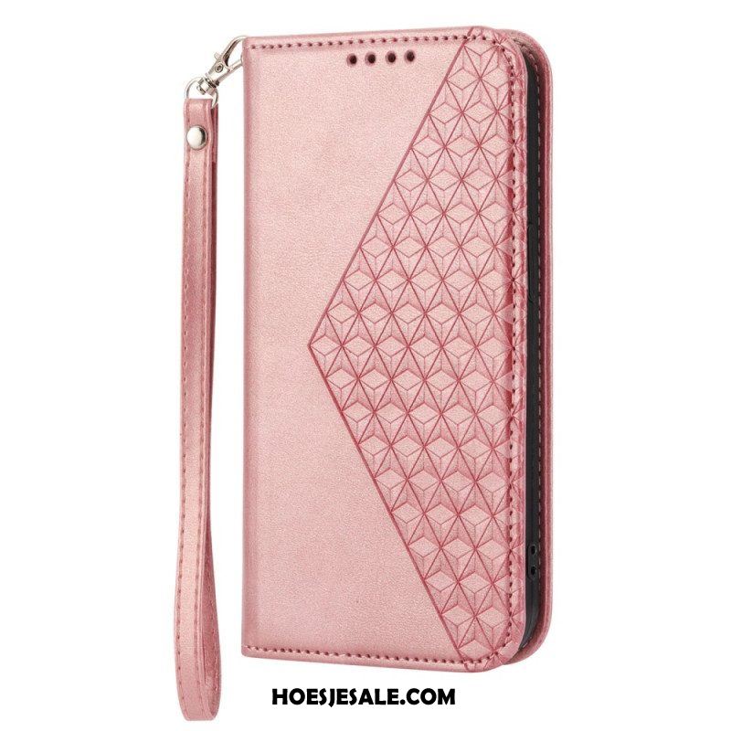 Bescherming Hoesje voor Xiaomi Redmi Note 12 5G Folio-hoesje Stijl Leer 3d-patroon