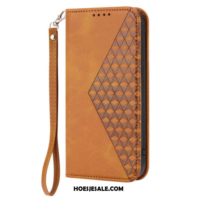 Bescherming Hoesje voor Xiaomi Redmi Note 12 5G Folio-hoesje Stijl Leer 3d-patroon