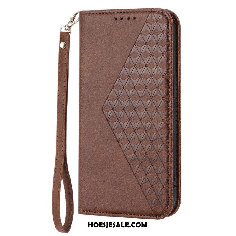 Bescherming Hoesje voor Xiaomi Redmi Note 12 5G Folio-hoesje Stijl Leer 3d-patroon