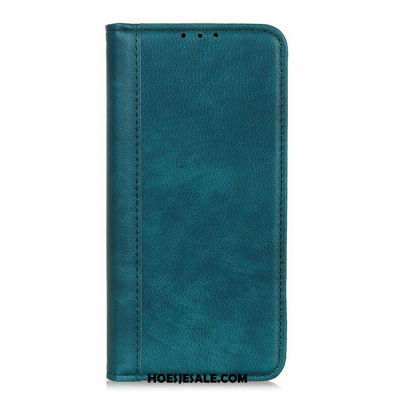 Bescherming Hoesje voor iPhone 13 Mini Folio-hoesje Elegantie Split Litchi Leer